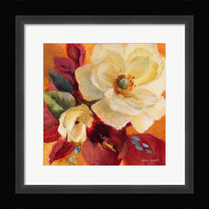 Framed Billowing Blooms II Print