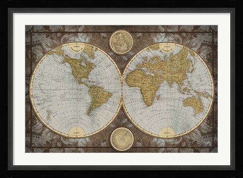 Framed World Map Print