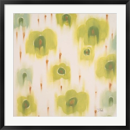 Framed Green Bloom Print