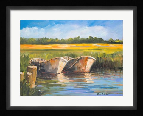 Framed Day on the Lake Print