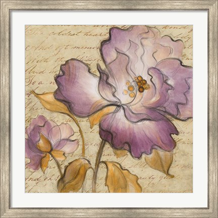 Framed Lilac Dream I Print