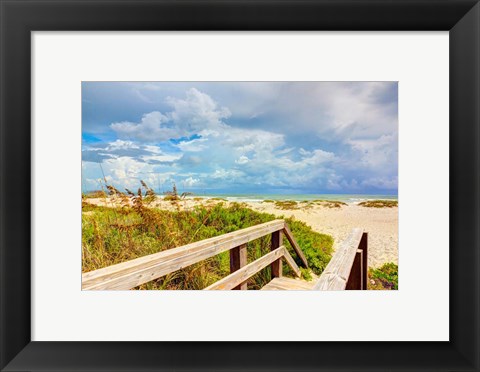 Framed Beach Island I Print