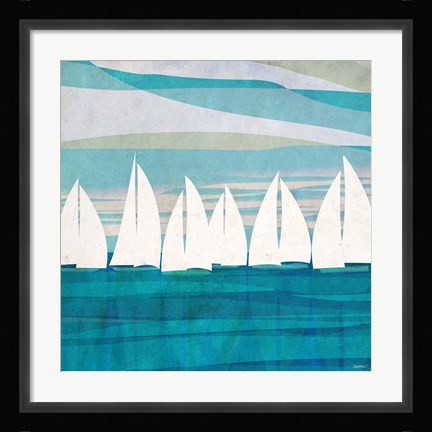 Framed Afternoon Regatta II Print