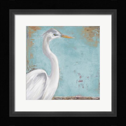 Framed Tropic Heron I Print