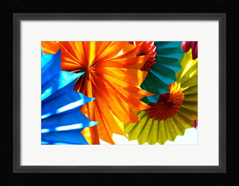 Framed Paper Flowers Print