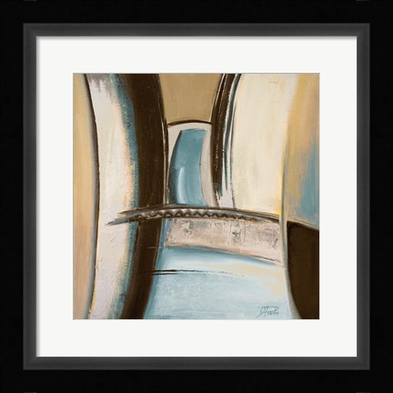 Framed Time Flies on Blue II Print