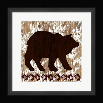 Framed Wilderness Bear Print