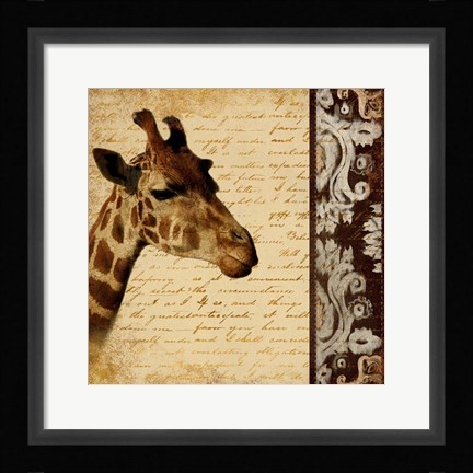 Framed Madagascar Safari I Print