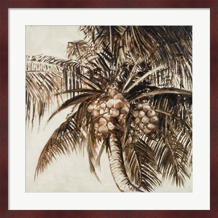Framed Coconut Palm I Print