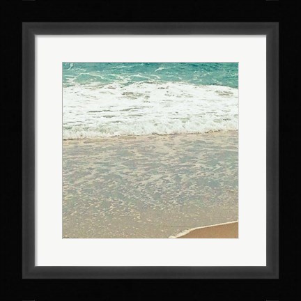 Framed Teal Waves II Print