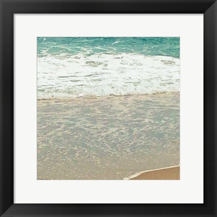 Framed Teal Waves II Print