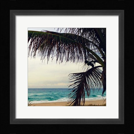 Framed Palm and Beach Print