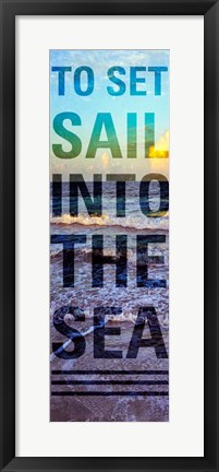 Framed Sea and Sky I Print