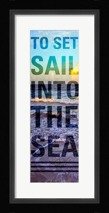 Framed Sea and Sky I Print