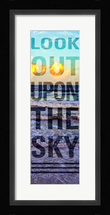 Framed Sea and Sky II Print