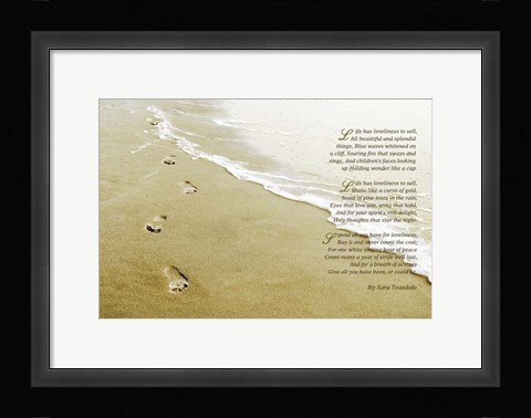 Framed Life's Loveliness Print