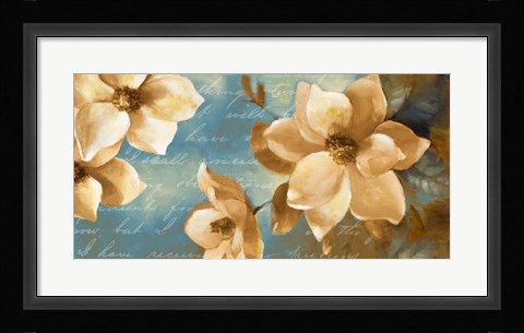 Framed Magnolia Aglow I Print