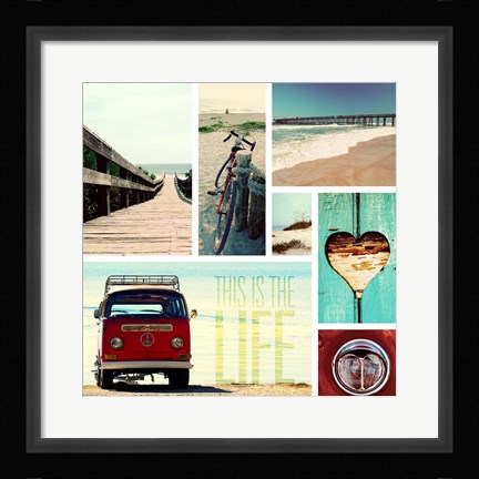 Framed Beach Life I Print