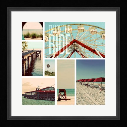 Framed Beach Life II Print