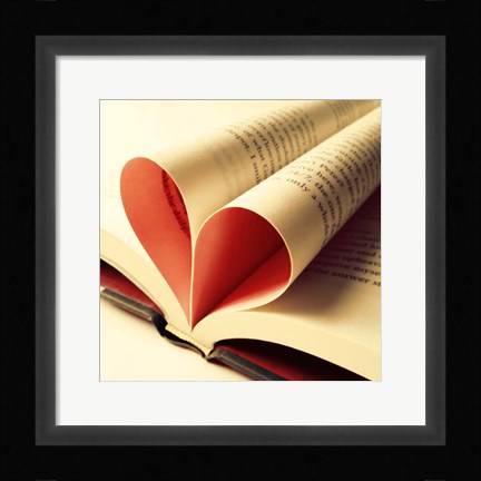 Framed Open Book Print