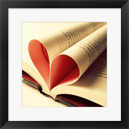 Framed Open Book Print