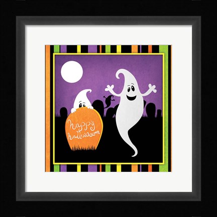 Framed Halloween Ghost II Print