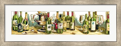Framed Wine &amp; Champagne Panel Print