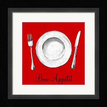 Framed Bon Appetit Print