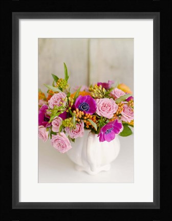 Framed Radiant Bouquet Print