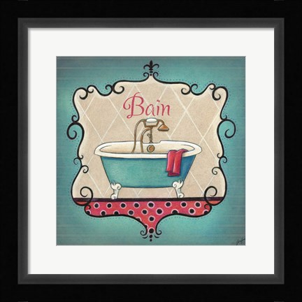 Framed Bain and Savon I Print