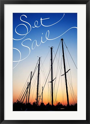 Framed Set Sail Print