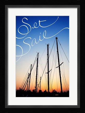 Framed Set Sail Print