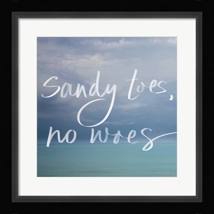 Framed Sandy Toes Print