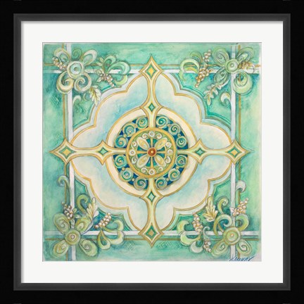 Framed French Medallion IV Print