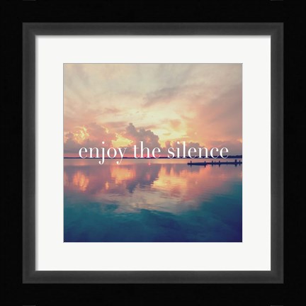 Framed Enjoy the Silence Print