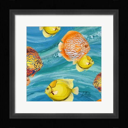 Framed Aquatic Sea Life I Print