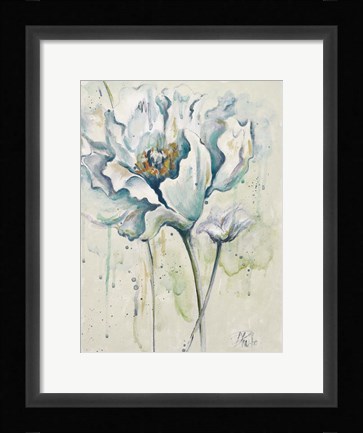 Framed Fresh Poppies I Print