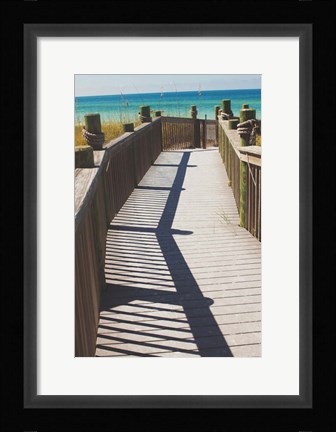 Framed Coast Dock I Print