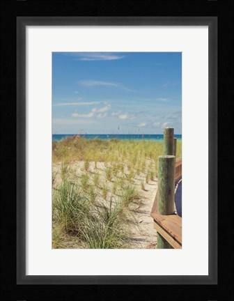 Framed Coast Dock II Print
