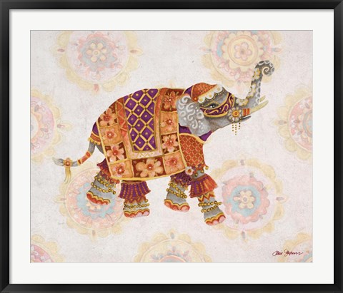 Framed Pink Elephant IB Print