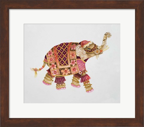 Framed Pink Elephant IA Print