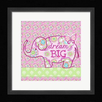 Framed Elephant II Print