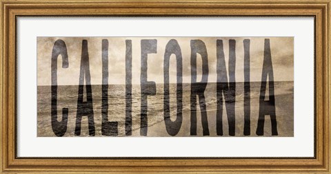 Framed California Type Wave Print