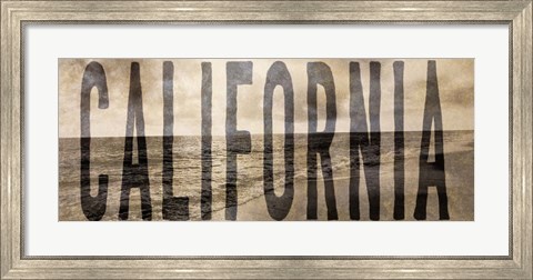 Framed California Type Wave Print