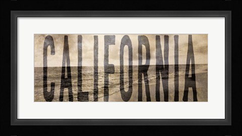Framed California Type Wave Print