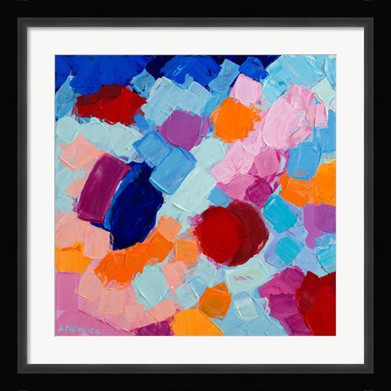 Framed Flower Amoebic Party II Print