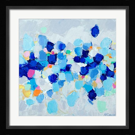 Framed Amoebic Party I Print