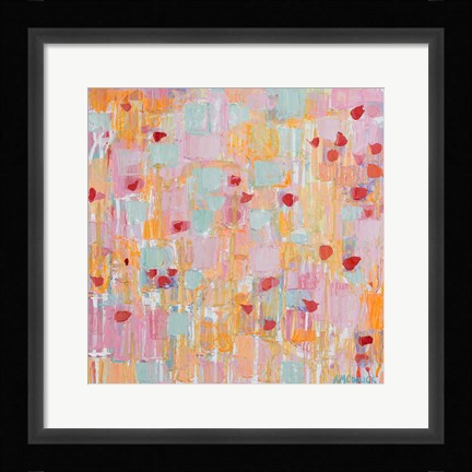 Framed Flutter Kisses II Print