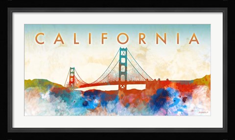 Framed California Gate Print