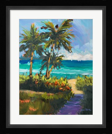 Framed Caribbean View II Print
